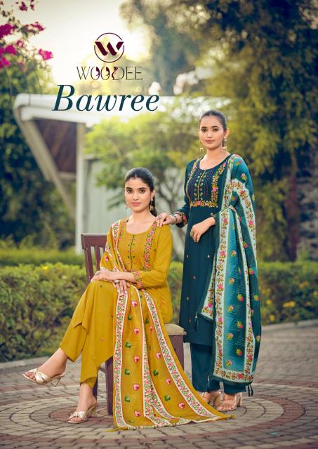 Woodee bawree 3pcs wholesale raw material for kurtis in delhi